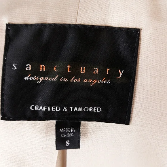 Sanctuary Designed in Las Vegas Womens S Natural Faux Fur Fully Lined Cozy Vest - Picture 4 of 12